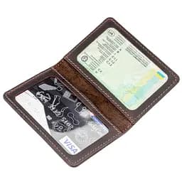 Шкіряна обкладинка на водійські документи SHVIGEL 10х7 см acs0015102 - мініатюра 4