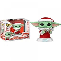 Коллекционная фигурка Funko Pop Мандалорец Грогу The Mandalorian Grogu 10 см FP M G 747