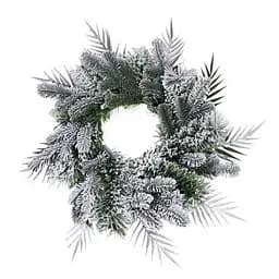 Штучний різдвяний вінок засніжений Lugi TD-VINSN Святковий 60 см 