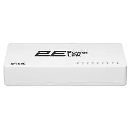 Комутатор PowerLink SF108C, 8xFE, Некерований 2E teh0018170 - мініатюра 4