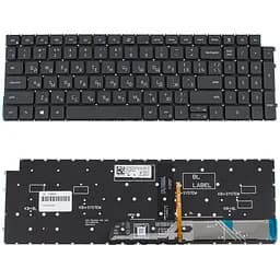 Клавіатура для ноутбука DELL (Vostro: 3510, 3520) рус, чорний, підсвічування клавіш, без фрейму