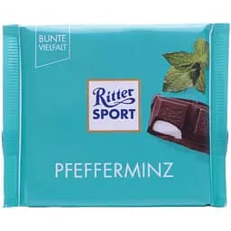 Шоколад черный Ritter Sport с кремово-мятной начинкой 100 г (577113)
