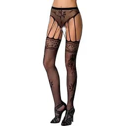 Сітчасті панчохи-стокінги Passion S016 One Size, Black