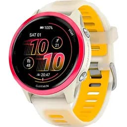 Смарт-годинник Garmin Forerunner 570, 42 мм Raspberry Aluminum with Translucent Bone/Mango Band 010-02970-02 (142393)