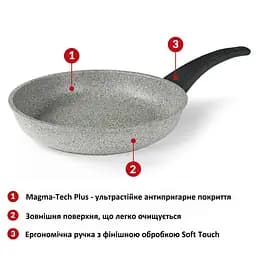 Сковорода Flonal Dura Induction 28 см (DUIPD2830) - мініатюра 5