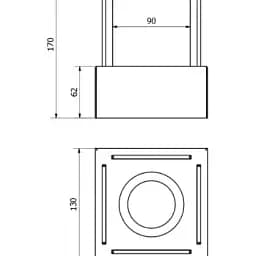 Біокамін Purflux Smart White 130х170х130 мм - мініатюра 4