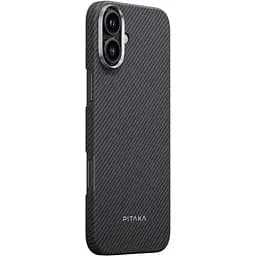 Чехол PC Pitaka with MagSafe для Apple iPhone 16 (6.1) Black / Grey