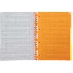 Зошит на пружині Buromax Neon А4 (210x297) 120 аркушів 3 PVC помаранчевий (BM.24349911-11) - мініатюра 5