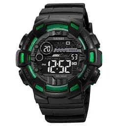 Годинник чоловічий спортивний наручний Skmei 2110 (Чорний із зеленим)