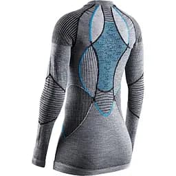 Термокофта X-Bionic Apani 4.0 Merino Shirt Round Neck Long Sleeve Women M Синій (1068-AP-WT06W19W M B284) - мініатюра 2