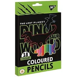 Карандаши цветные Yes Dino, 18 цветов (290597)