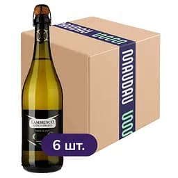 Упаковка игристого вина Kavalier Lambrusco Emilia IGT Vino Frizzante Bianco Amabile белое полусладкое 4.5 л (0.75 х 6 шт.)