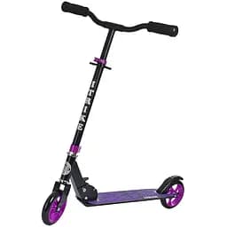 Самокат дитячий iTrike складаний 32х10.5х79-90 см Чорно-фіолетовий 000223051