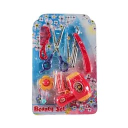 Парикмахерский набор 65011, фен, ножницы, бигуди, аксессуары, на блистере (6973566401922)