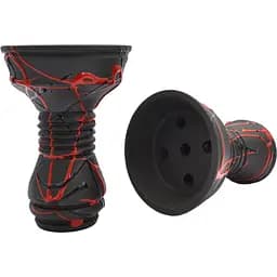 Чаша для кальяну Gusto Bowls Killa Bowls BLACK Glaze чорно-червоний