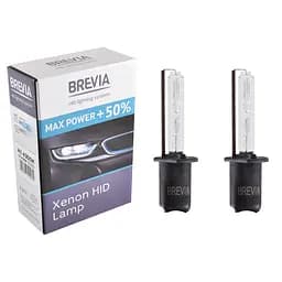 Ксеноновая лампа Brevia H1 +50%, 4300K, 85V, 35W P14.5s KET, 2шт(12143MP)