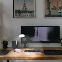 LED лампа Titanum TLTF-022P 7W 3000-6500K USB настільна з акумулятором рожева (TLTF-022P) - мініатюра 3