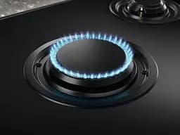 Варильна поверхня газова на склі Electrolux 75 см чугун електронне керування Hob2Hood чорний - мініатюра 4