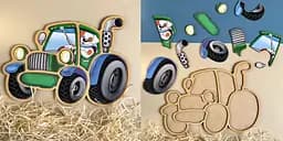 Контурный пазл деревянный Трактор Ubee ПСД119