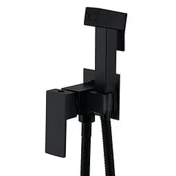 Гігієнічний душ прихованого монтажу Zerix KUB-333 Black ZX4859, Чорний матовий