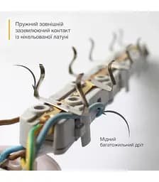 Подовжувач блоковий (PP) Electrum 3 розетки 3м із заземленням та вимикачем (C-ES-1538) - мініатюра 4