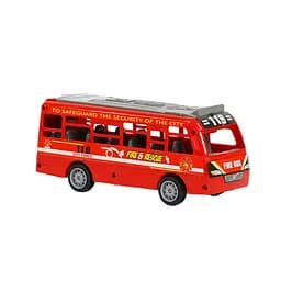 Автобус XY 331-09, инерция, открываются двери, в пакете (6975371112642) Красный