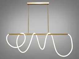 Силіконова світлодіодна люстра шланг потужністю 48W, бронза