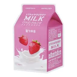 Тканинна маска A'pieu Strawberry Milk One-Pack з екстрактом полуниці, 21 мл
