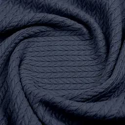 Плед-покривало Cosas Knitted Braid Navy косичка 75х95 см (Blanket_65-1Navy_KnittedBraid_75x95) - мініатюра 3