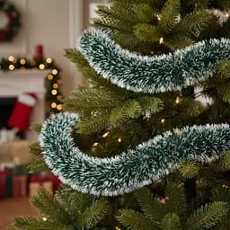 Мішура новорічна Yiwu 6-шарова зелена 200х11 см