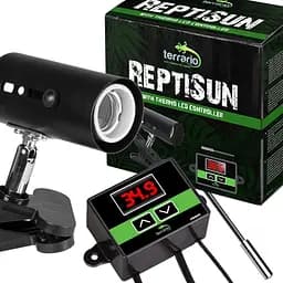 Світильник з затискної ручкою і термостатом ReptiSun Temperature Control 200W - мініатюра 6
