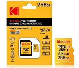 Картка пам'яті MicroSD Kodak (microSDXC) 256Gb + адаптер - мініатюра 2