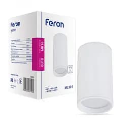 Накладний світильник Feron ML301 під лампу білий (32865)