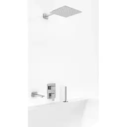 Душова система Kohlman Saxo 40 chrome + BOX прихованого монтажу QW211SQ40-007, Хром