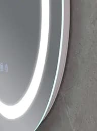 Дзеркало Mixxus PLAIN MC02-80 з LED Touch, Anti-fog, димером, регулюванням яскравості, годинником (MI6931) - мініатюра 4