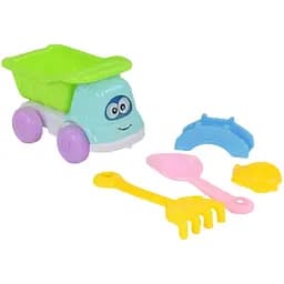 Машинка з пасочками 8295-34B дитячий набір для пляжу та пісочниці, машинка з відкидним кузовом і формочками
