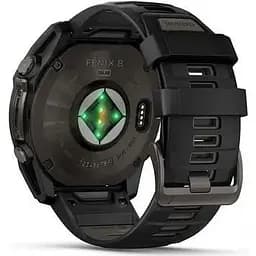 Смарт-годинник Garmin Fenix 8 51mm Solar Sapphire Carbon Gray DLC Titanium w. Black/Pebble Gray S. Band (010-02907-10/11) - мініатюра 4
