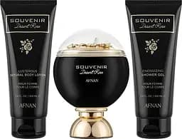 Набор Afnan Perfumes Souvenir Desert Rose (edp/100ml + sh/gel/100ml + b/lot/100ml)