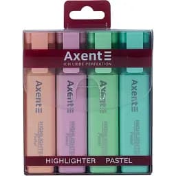 Набор маркеров Axent Highlighter 1-5 мм 4 шт. пастель (2537-80-A)