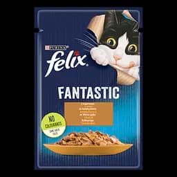 Вологий корм для котів Felix Fantastic з індичкою в желе 85 г