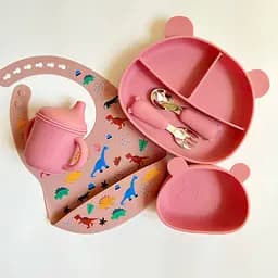 Набір для прикорму Мишки BPR img_e5350 залізні прибори рожевий (дитячий) Blush