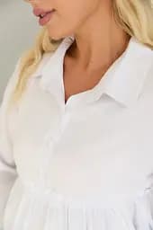 Блузка для вагітних та годуючих з шнурівкою Venice Lullababe розмір M (44) Білий - мініатюра 5