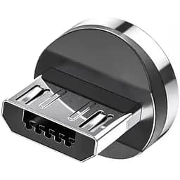 Магнитный коннектор для зарядного кабеля Topk Led AM23 Micro-USB Black (my020)