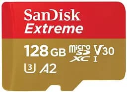 SanDisk Карта пам'яті 128GB microSDXC C10 UHS-I U3 R190/W90MB/s Extreme V30