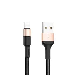 USB Cable Hoco X26 Xpress Lightning Black/Gold 1m