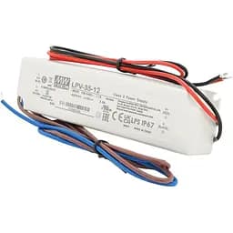 Импульсный блок питания Mean Well герметичный LPV-35-12 12В 3А (35Вт) IP67
