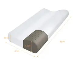 Подушка ортопедична Бамбукова Bamboo Pillow Qmed 52x32x11.5/ 9.5 см med0001391 - мініатюра 2