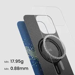 Карбоновий чохол Pitaka Tactile Woven Case StarPeak Milky Way Galaxy для iPhone 16 Pro (KI1601PMYG) - мініатюра 4