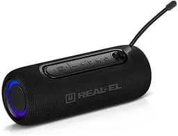 Портативна колонка REAL-EL RX715 10 W Bluetooth TWS, RGB, Black - мініатюра 8
