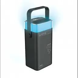 Зовнішній акумулятор Power Bank LENYES PX492D, 40000 мА·год, швидка зарядка PD 22.5W, RGB підсвітка, чорний - мініатюра 5